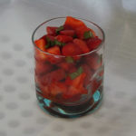 Salade de Fraises à la menthe